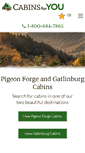 Mobile Screenshot of cabinsforyou.com